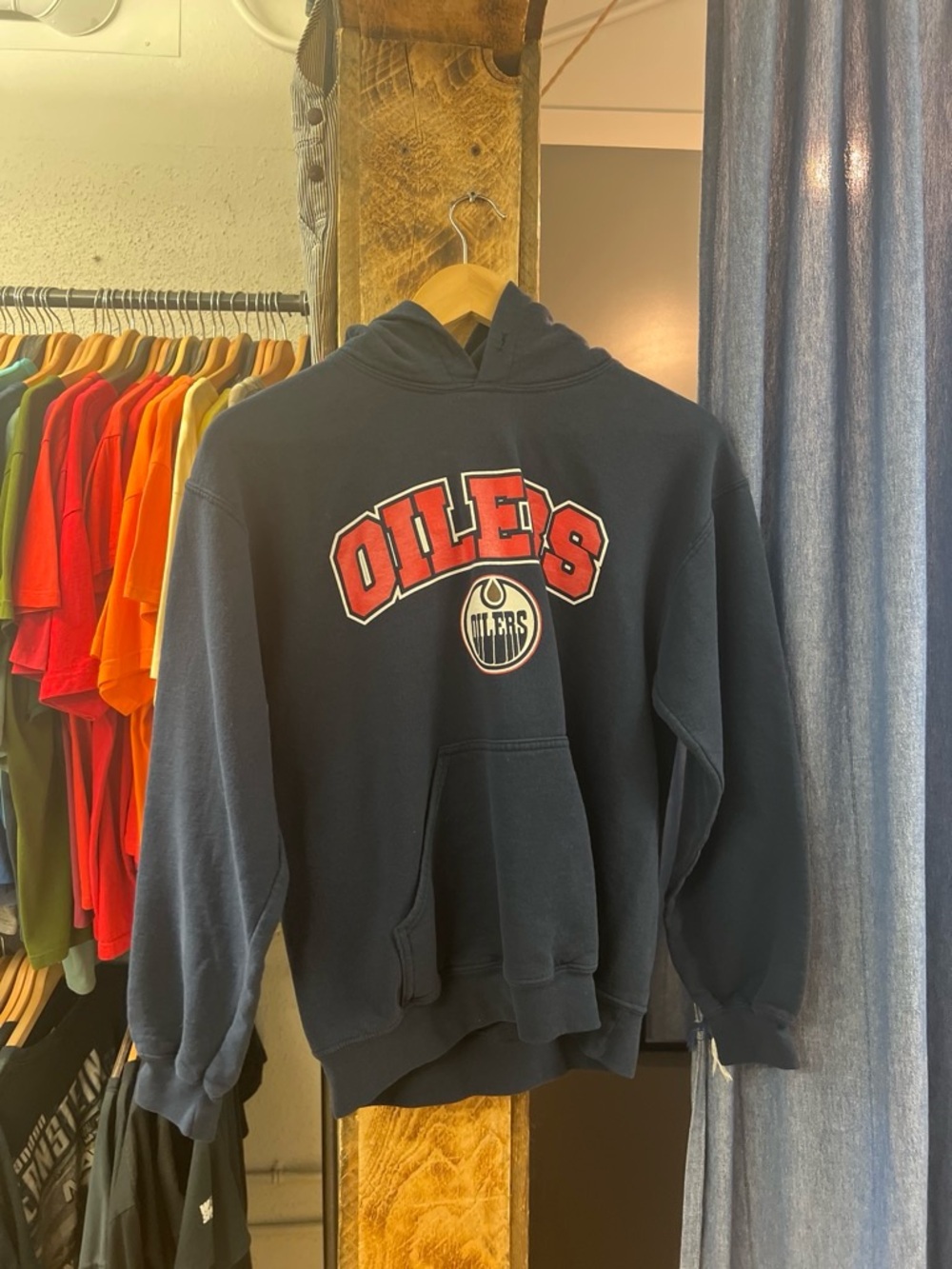 Vintage Edmonton Oilers Navy hoodie